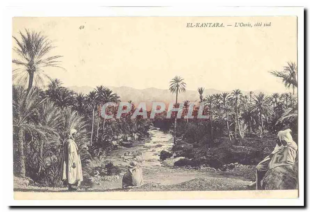 El-Kantara — A Oasis, lado sul — Bilhete postal antigo n°42 - Frente