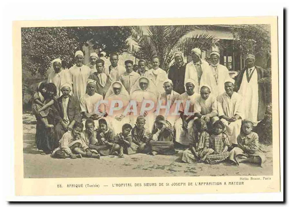 Afrika (Tunesien) — Das Krankenhaus der Schwestern von St. Joseph der Erscheinung in Mateur - Vorderseite