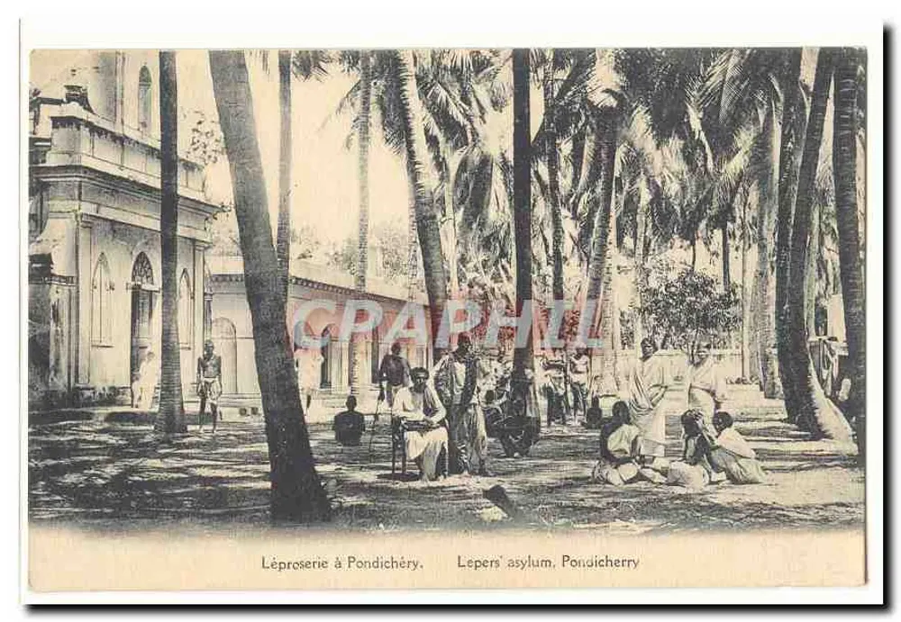 Leprosaria em Pondichéry — Asilo para leprosos, Pondicherry - Frente