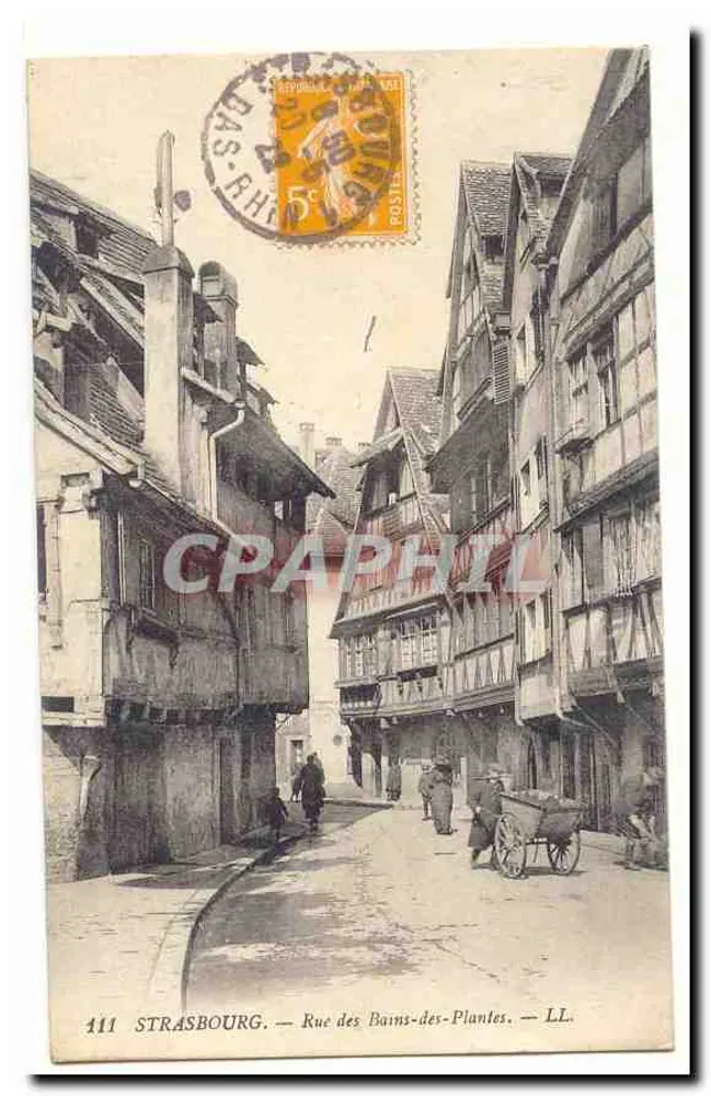 Strasbourg — Rue des Bains-des-Plantes — LL. — n° 411 - Vorderseite