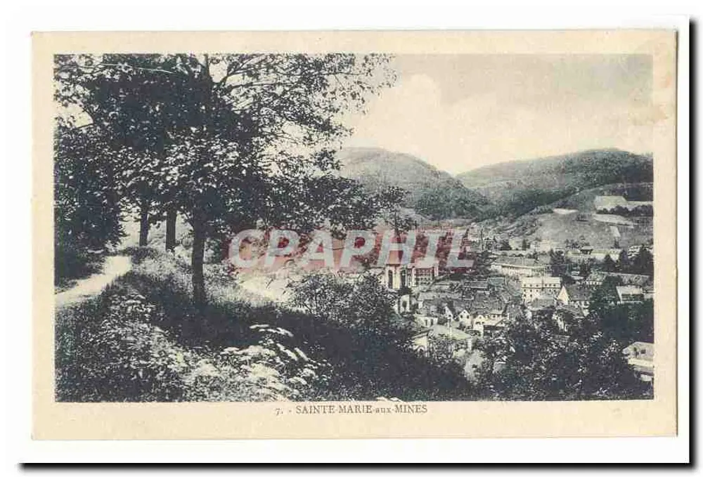 Sainte-Marie-aux-Mines — vista panorâmica — Graphiphil, n°7 - Frente