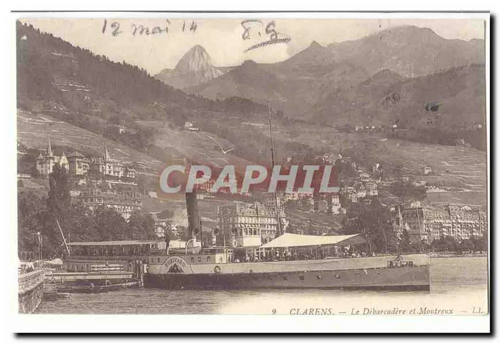 Clarens — Der Steg und Montreux — I.L. - Vorderseite