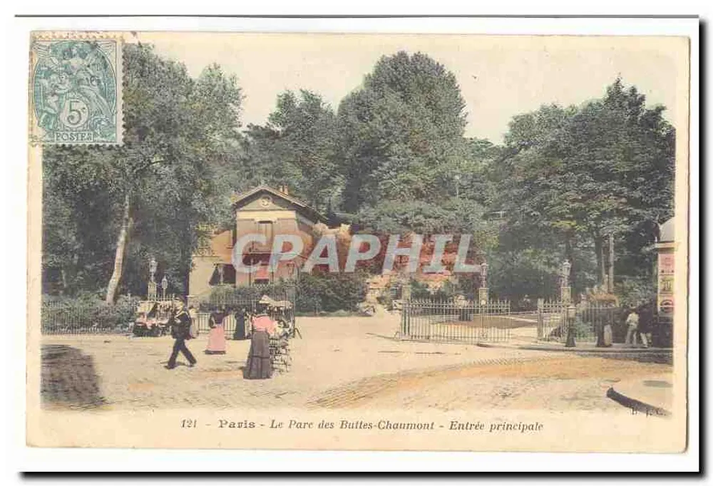Paris - Park Buttes-Chaumont - Haupteingang — B.P.C. n°121 - Vorderseite