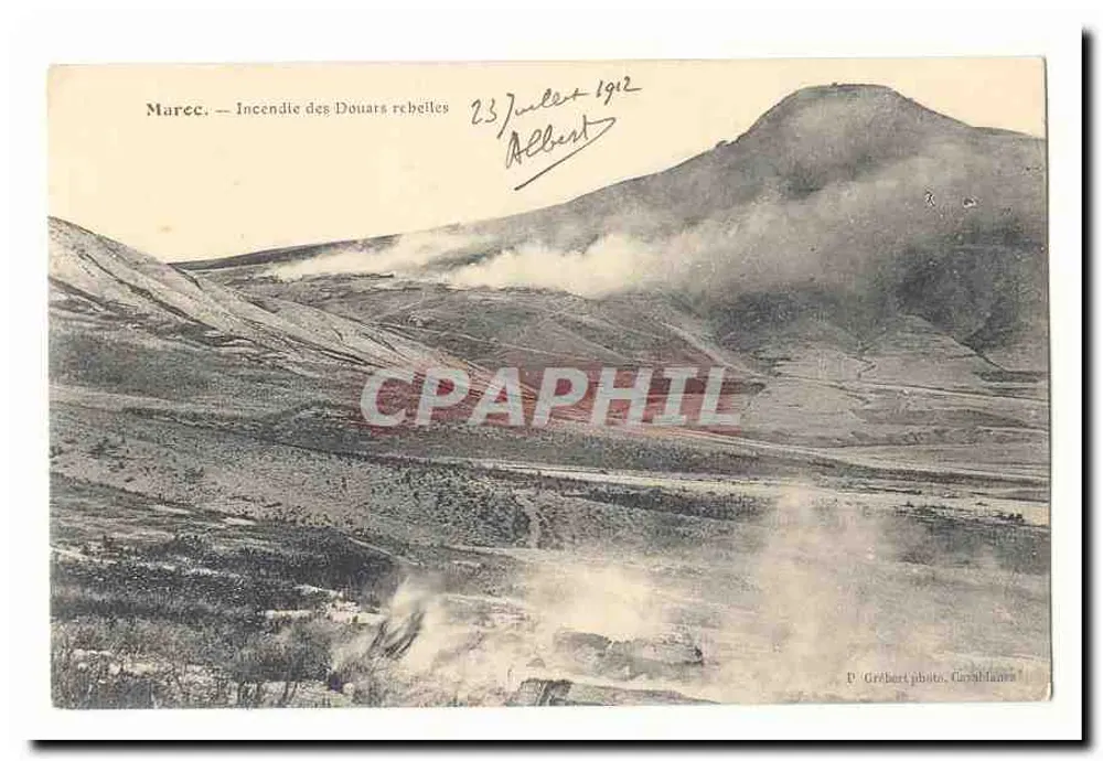 Marrec — Pożar opornych Douars — P. Grebher fotograf, Corbières - Awers
