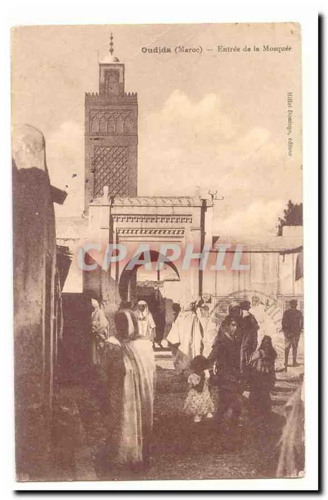 ऊद्ज्दा (मोरक्को) — मस्जिद का प्रवेशद्वार — सिल्ला डोमिंगो, प्रकाशक - आगे