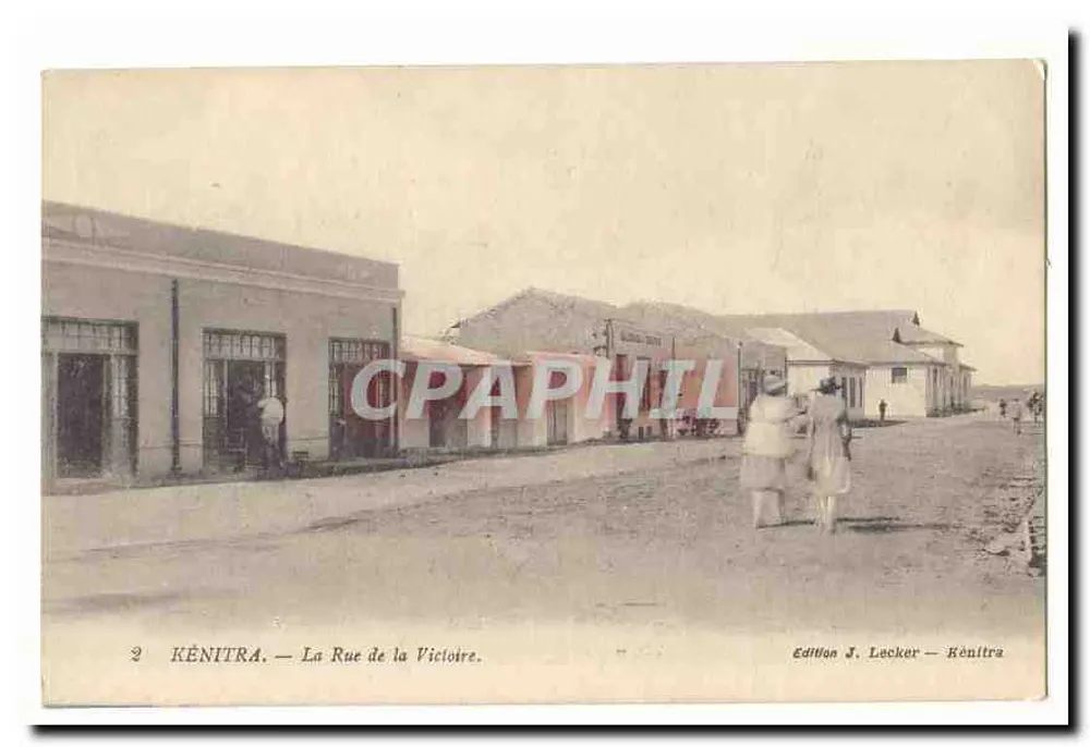 Kénitra — La Rue de la Victoire — Édition J. Lecker - Vorderseite