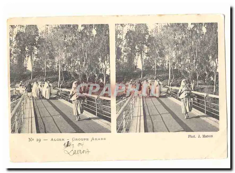 Algier — Arabische Gruppe — Phot. J. Madon, n° 29 - Vorderseite