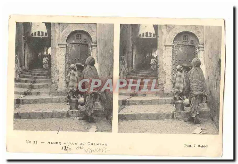 Algerien - Straße Chambau — Algerien, Straße Chambau — Foto von J. Madon, n°25 - Vorderseite