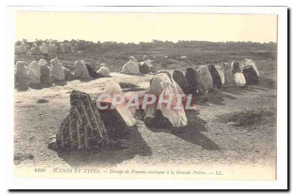 Gruppe von Frauen, die an der Großen Gebetszeremonie teilnehmen — SCÈNES ET TYPES — n° 6188 — LL. - Vorderseite