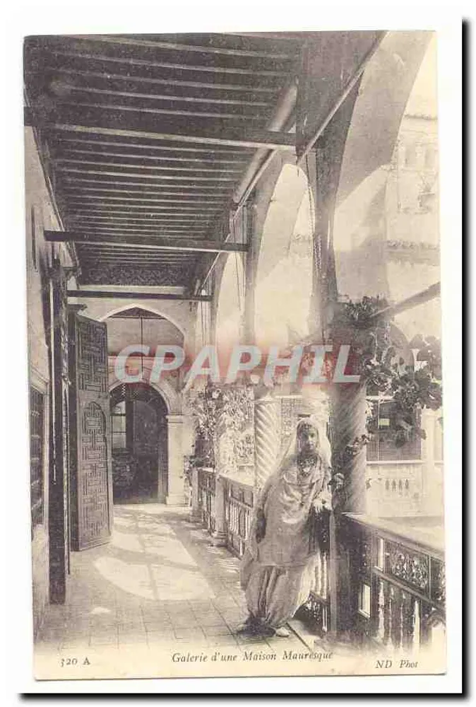 Galerie einer maurischen Villa — ND Phot, n° 120 A - Vorderseite