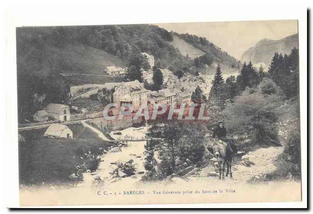 Bareges — Allgemeiner Blick vom Gipfel der Stadt — C.C. 3 - Vorderseite