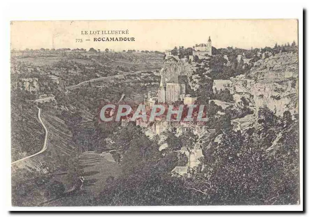 Rocamadour — vista panorâmica — Le Lot Illustré n°775 - Frente
