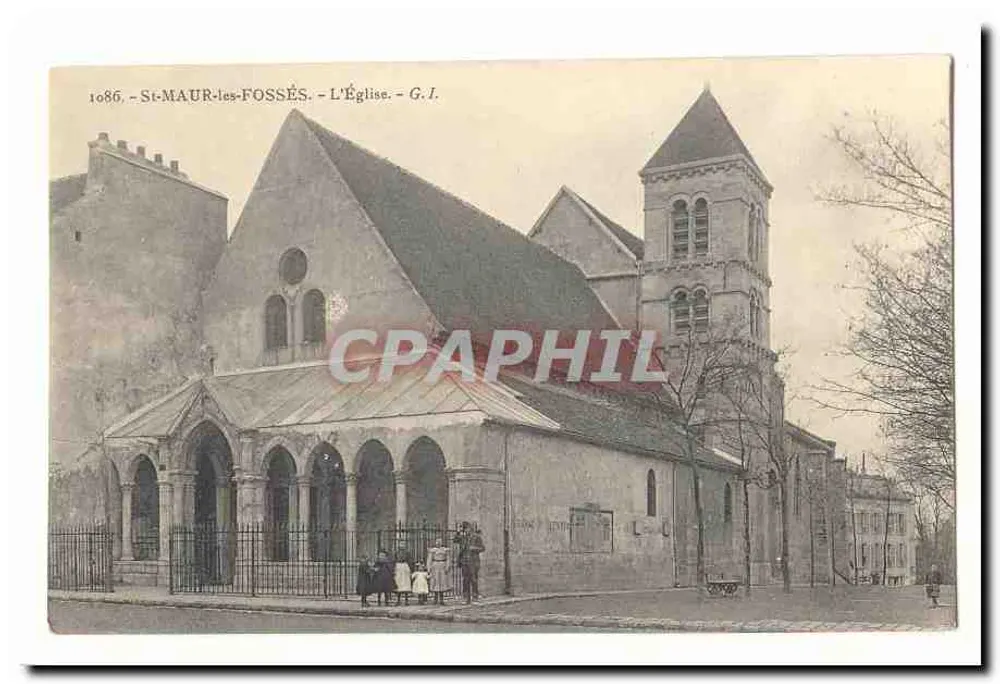 St-MAUR-les-FOSSÉS — A Igreja — G.I. — n° 1086 - Frente