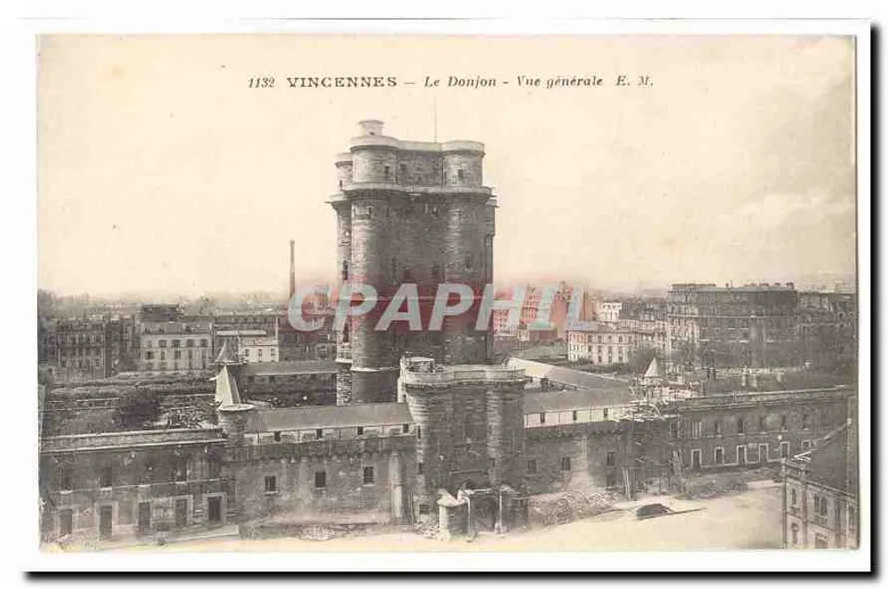 Vincennes — O Donjon — Vista geral E.M. - Frente