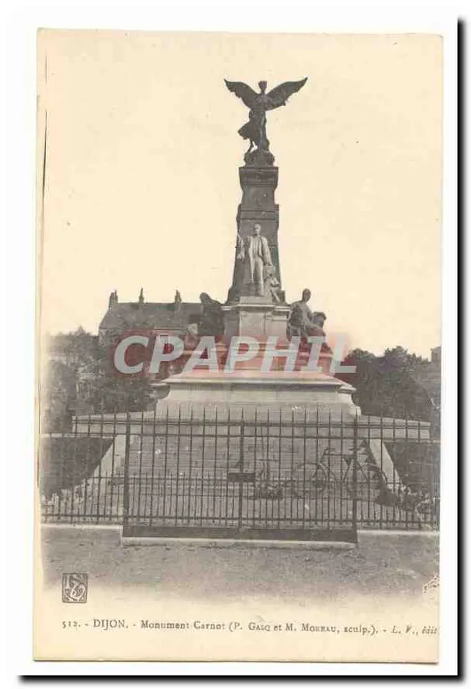 Dijon - Carnot-Monument (P. Garg und M. Morhau, Bildhauer) - L. V., Verlag - Vorderseite