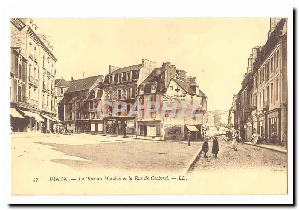 Dinan — Die Rue du Marchix und die Rue de Cocheral — LL - Vorderseite