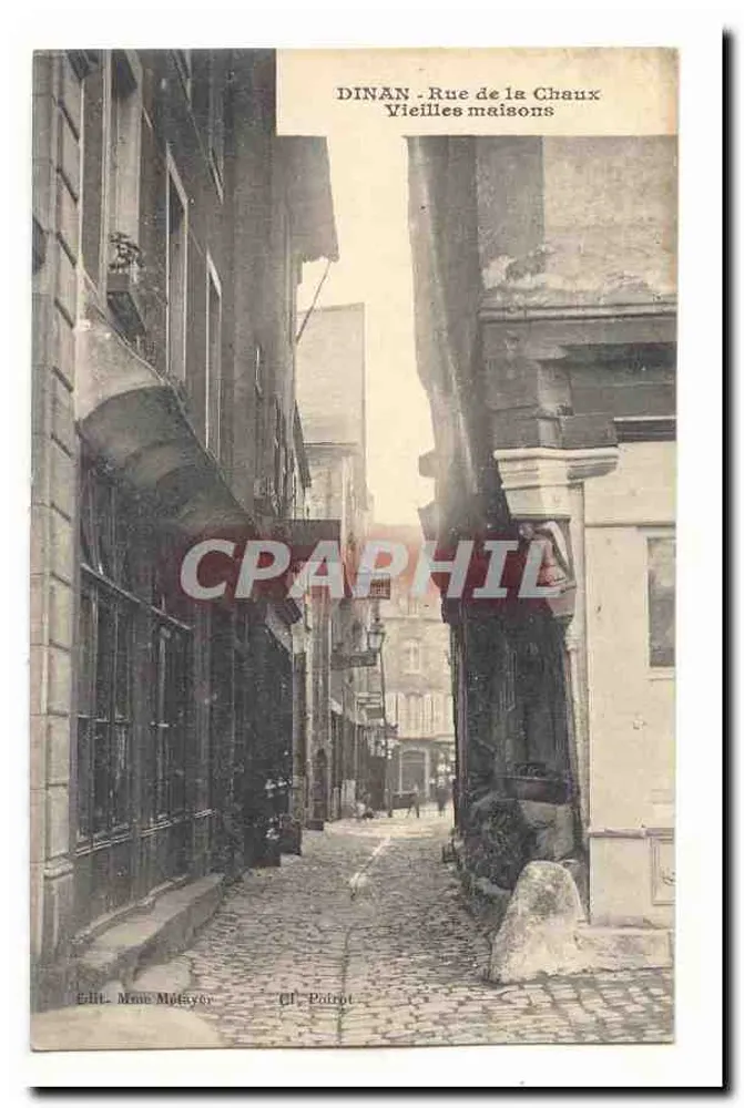 Dinan - Chaux Straße — Alte Häuser — Edit. Mme Mélayer, n° 11 Poirat - Vorderseite