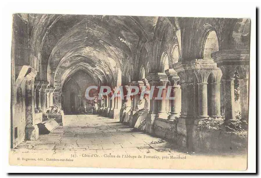 Kloster der Abtei Fontenay, nahe Montbard — Côte-d'Or — H. Bagureau, Verlag, Châthien-sur-Seine, Nr. 347 - Vorderseite