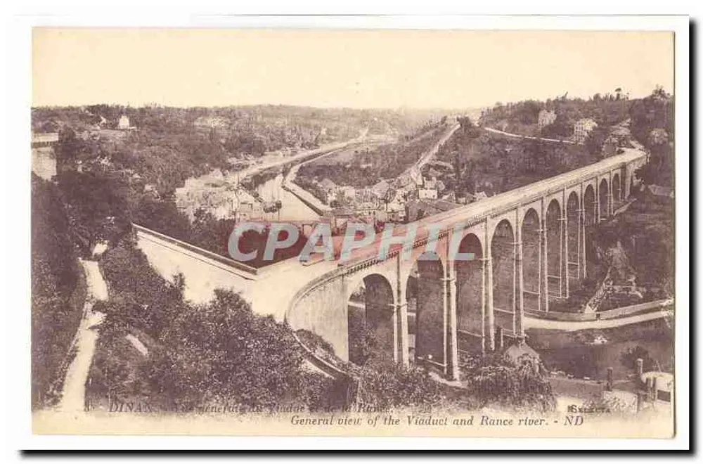 Dinan — Allgemeiner Blick auf den Viadukt und die Rance — ND - Vorderseite