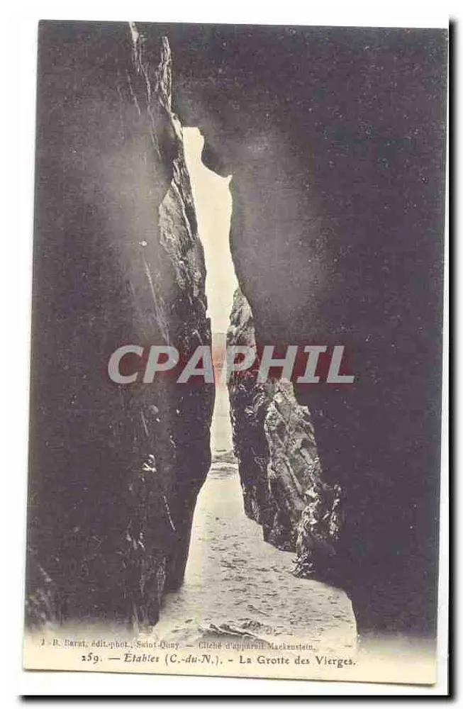 Étables (C.-du-N.) — A Gruta das Virgens — J.-B. Barat, editor-fotógrafo, Saint-Quay - Frente