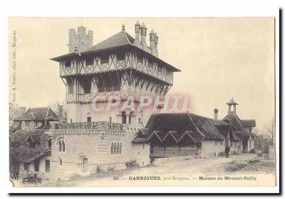 Garrigues, près Bergerac — Maison de Mounet-Sully — A. Astre, phot. coll. Bergerac - Vorderseite