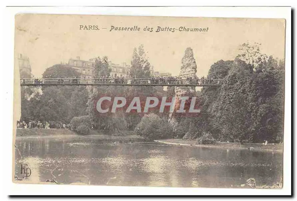Paris — Passerelle des Buttes-Chaumont — Verleger KD - Vorderseite