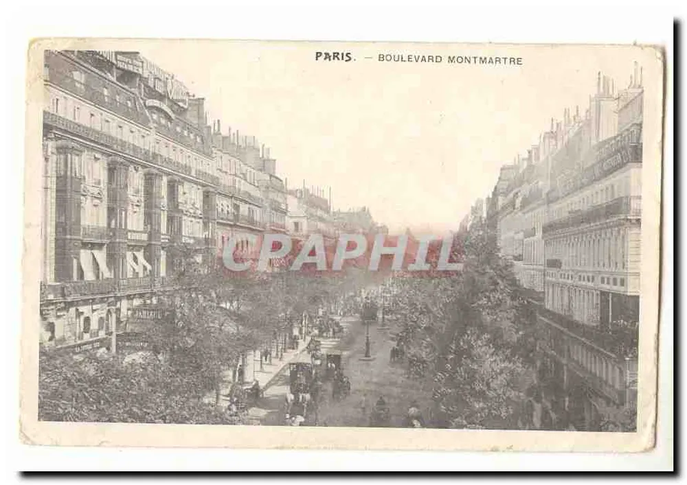 Paris — Boulevard Montmartre - Voorkant