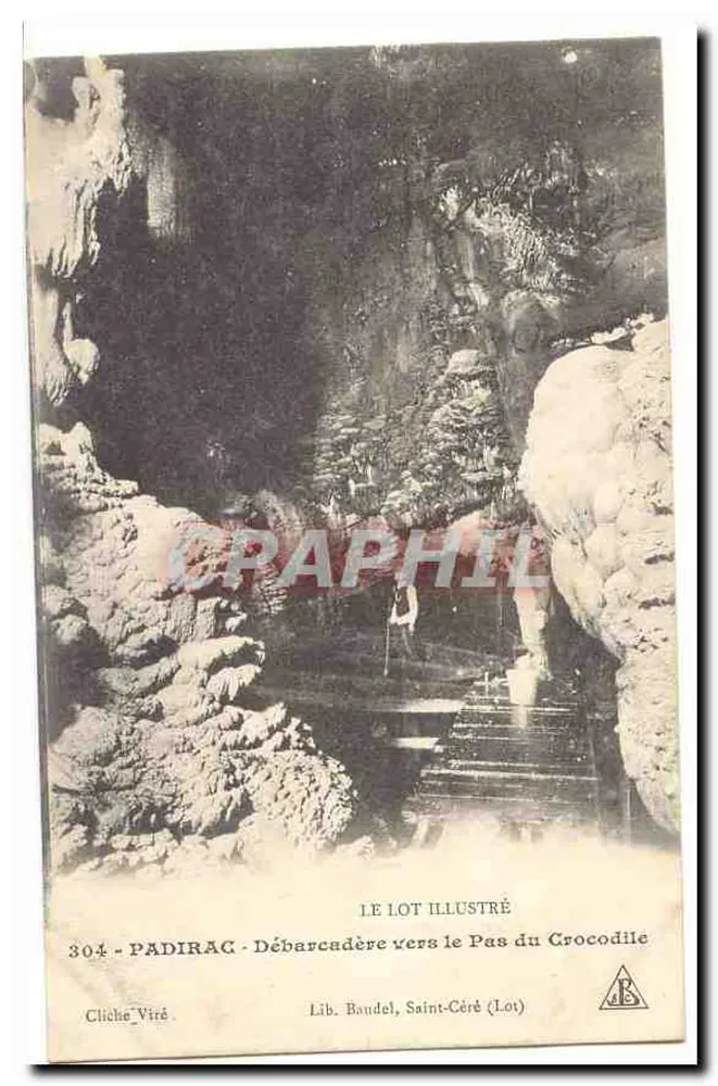Padirac - Landungssteg zum Crocodile-Pass — Lib. Baudel, Saint-Céré (Lot) - Vorderseite