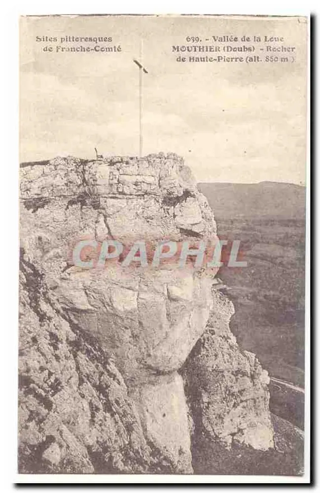 Recher de Haute-Pierre — Tal der Leue — MOUTHIER (Doubs) — H. 850 m — pittoreske Orte der Franche-Comté - Vorderseite