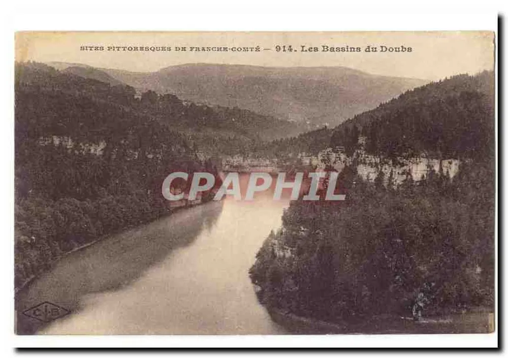 Die Bassins du Doubs — malerische Orte der Franche-Comté — 914 - Vorderseite