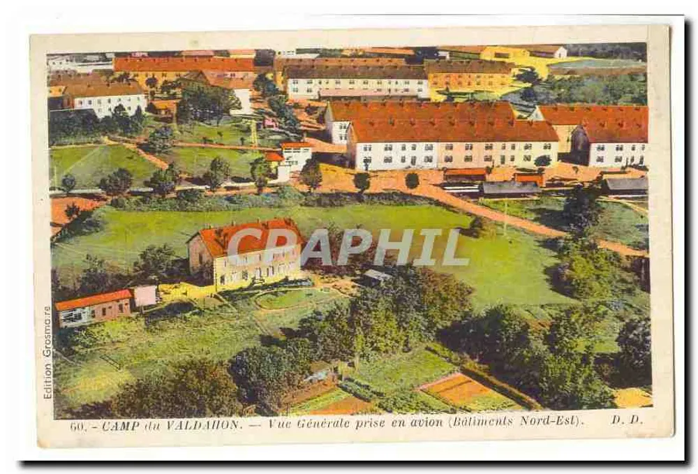 Camp du Valdahon — Allgemeiner Blick aus der Luft (Nordöstliche Gebäude) — Édition Grossma, n° 60 - Vorderseite