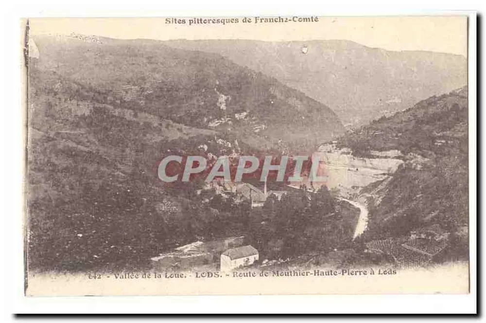 Vallée de la Loue - Route de Mouthier-Haute-Pierre à Lods — Sites pittoresques de Franche-Comté - Vorderseite