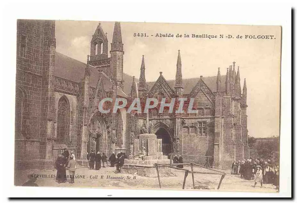Abside van de Basiliek N.-D. van Folgoët — Nerveilles van Bretagne — Coll. R. Hamonic, St B - Voorkant