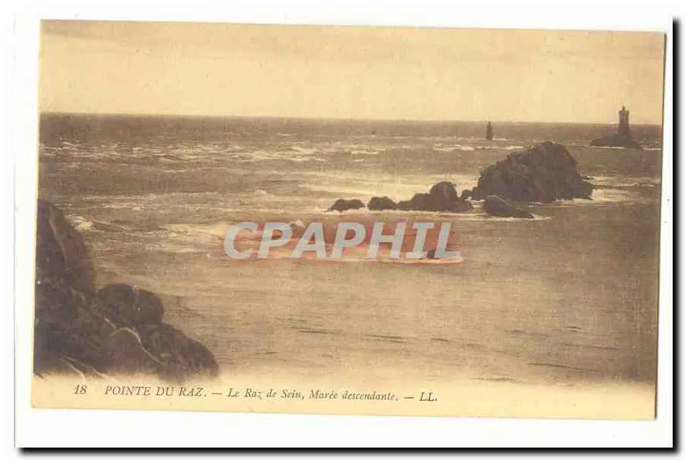 Ponta do Raz — O Raz de Sein, maré descendente — LL. - Frente