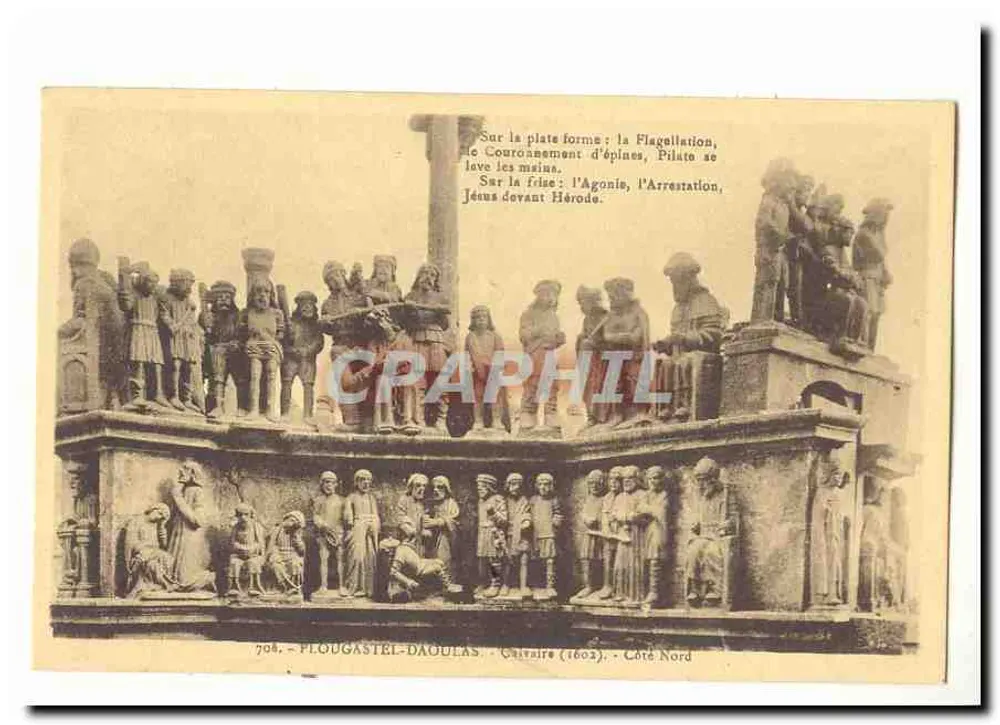 Calvaire de Plougasnet-Daoulas — Nordseite — (1902) - Vorderseite