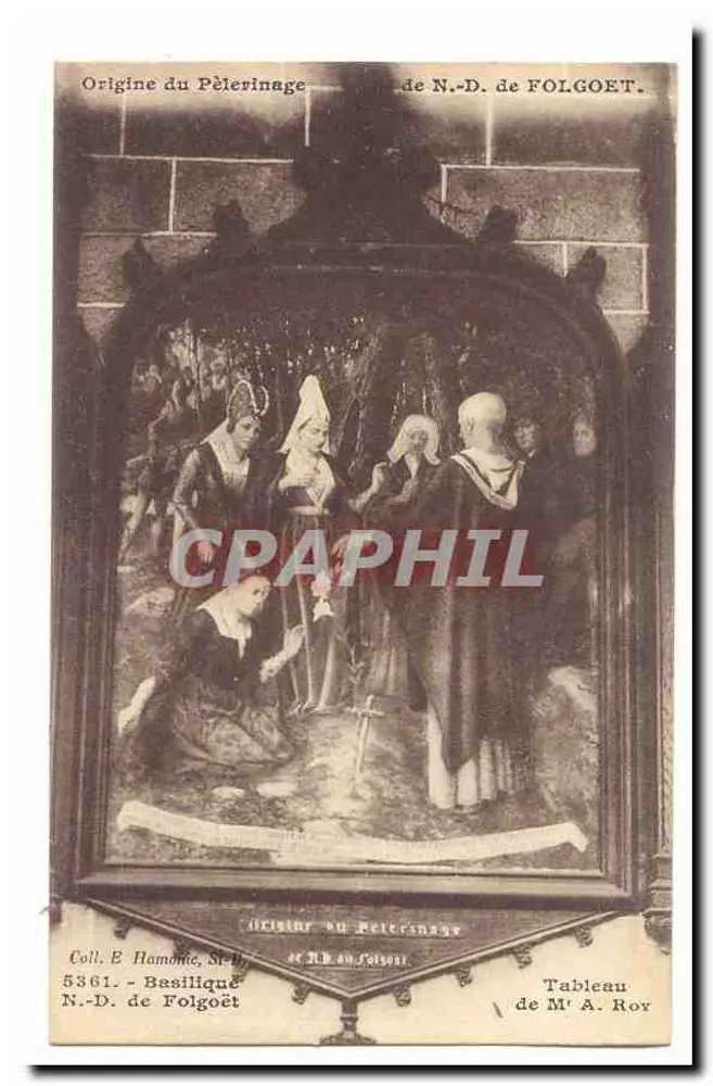 Origine del Pellegrinaggio di N.-D. di Folgoët — Quadro di M. A. Rov - Recto