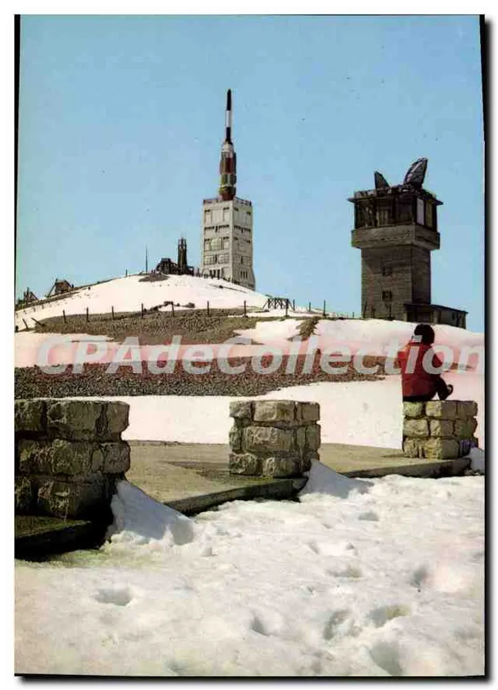 Cima del Mont Ventoux — Torre de Televisión y Observatorio bajo la nieve — Éditions Magenta - Anverso