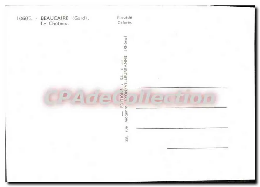 Beaumarchais (Gard) — O Castelo — Edições Magenio, Lyon/Villeurbanne - Verso