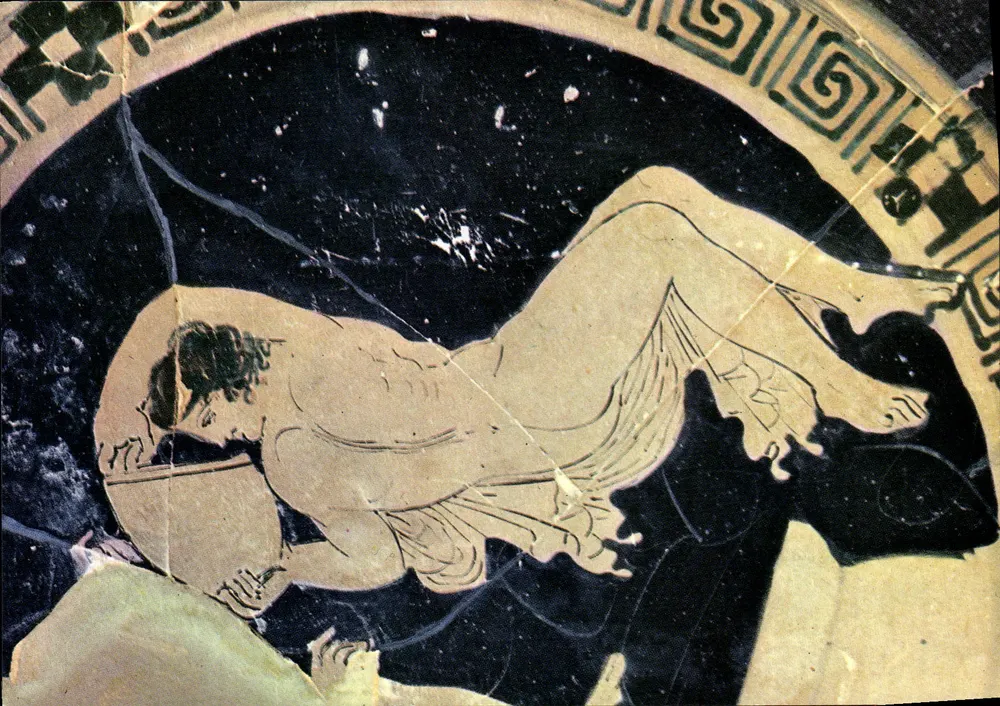 Nissan-Enserune — Nackte Menade, die sich erfrischt — Museum des Oppidums, Hérault - Vorderseite