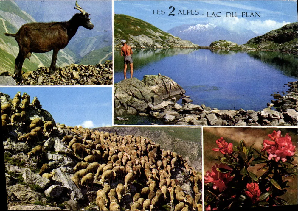 As 2 Alpes - Lago do Plan — Edições J. Cellard, n°15 - Frente