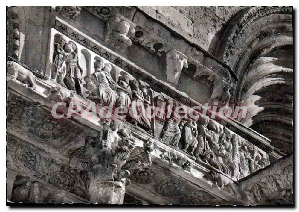Saint-Gilles (Gard) — Bas-relief de la façade de l'église romane — Éditions S.L. Lyon - Frente