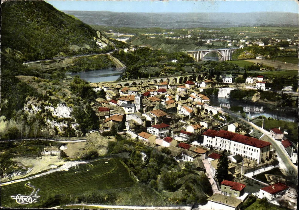 St-Nazaire-en-Royans — Vista geral — C. P. A. de Couvier - Frente