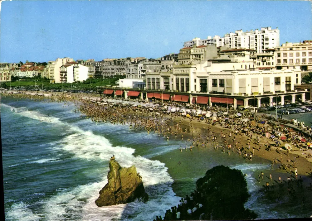 Biarritz — Die Grande Plage und das Casino — Elnacap - Vorderseite