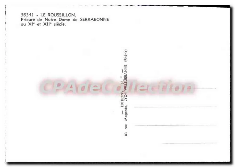Prieuré de Notre Dame de Serrabonne — Le Roussillon — Éditions Magentor, Lyon - Verso