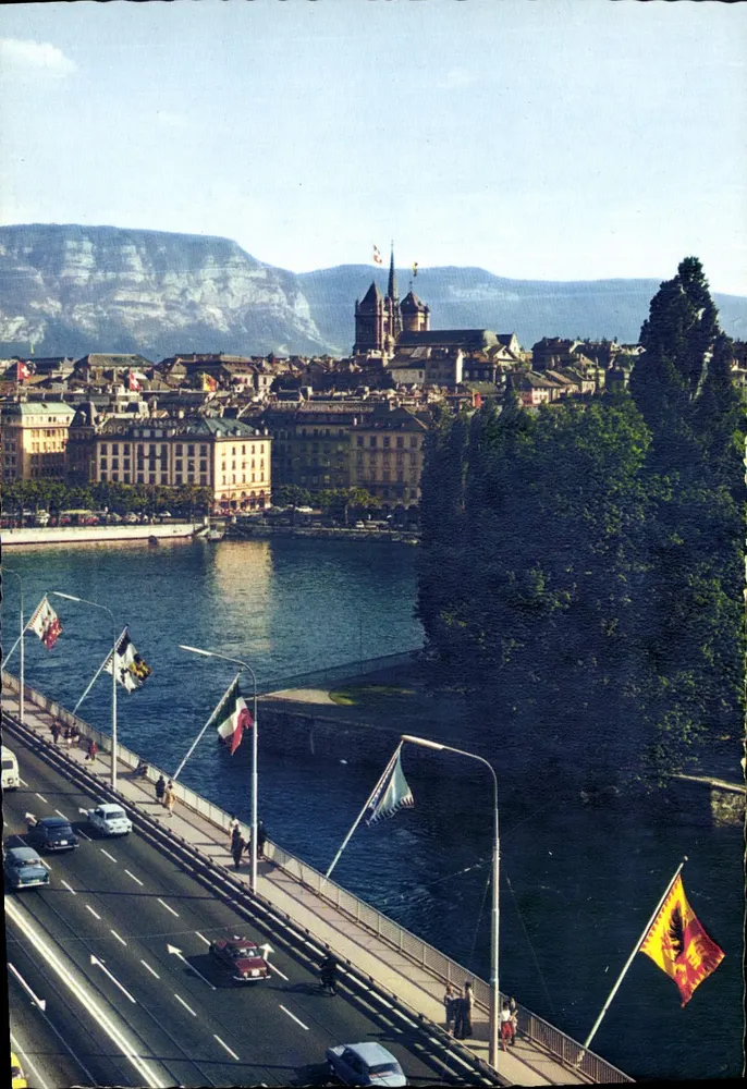 Genève — Le Pont du Mont Blanc — Éditions Jaegeracil - Recto