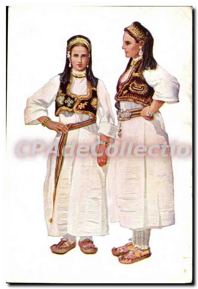 Deux femmes en costume traditionnel bosnien — Vladimír Kirin, série 14 - Recto
