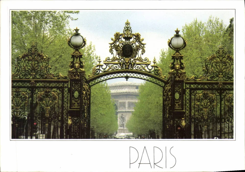 Arc de Triomphe — Ansicht von den Jardins du Champ de Mars — Edition Paris Jardins - Vorderseite
