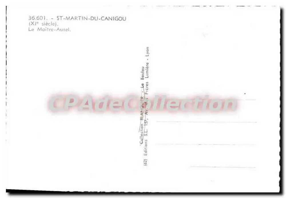 Saint-Martin-du-Canigou — Kerk van de 11e eeuw — Edities BLAT du FR - Lyon - Achterkant