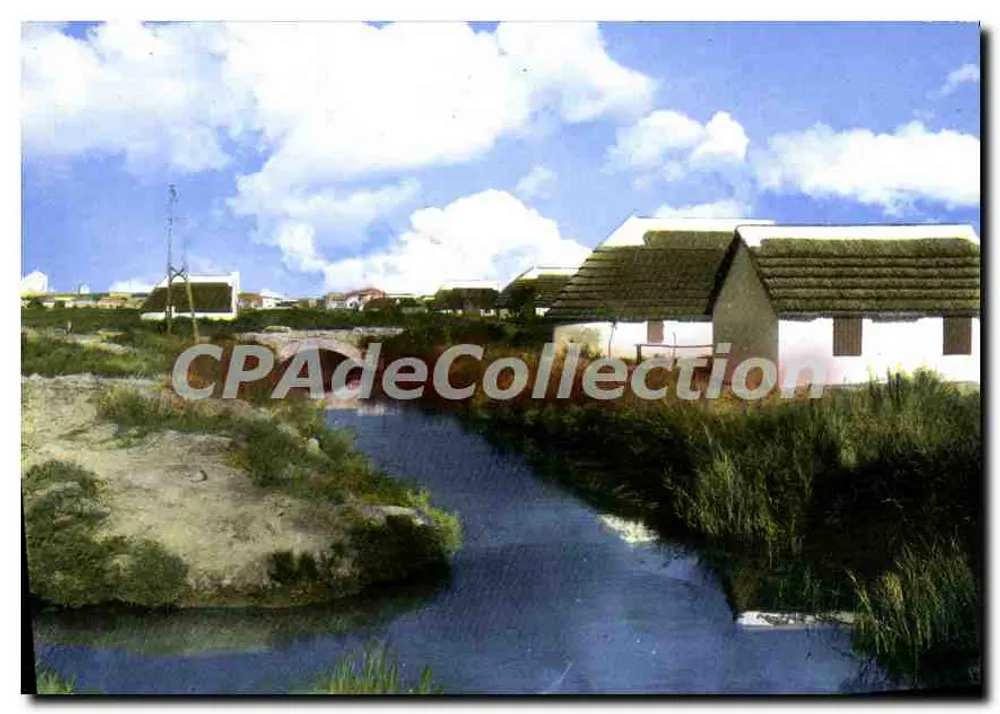 Brücke in der Camargue und Hütten der Wächter — Camargue (B.-du-Rhône) — Editions "S.L." Lyon/Villeurbanne - Vorderseite