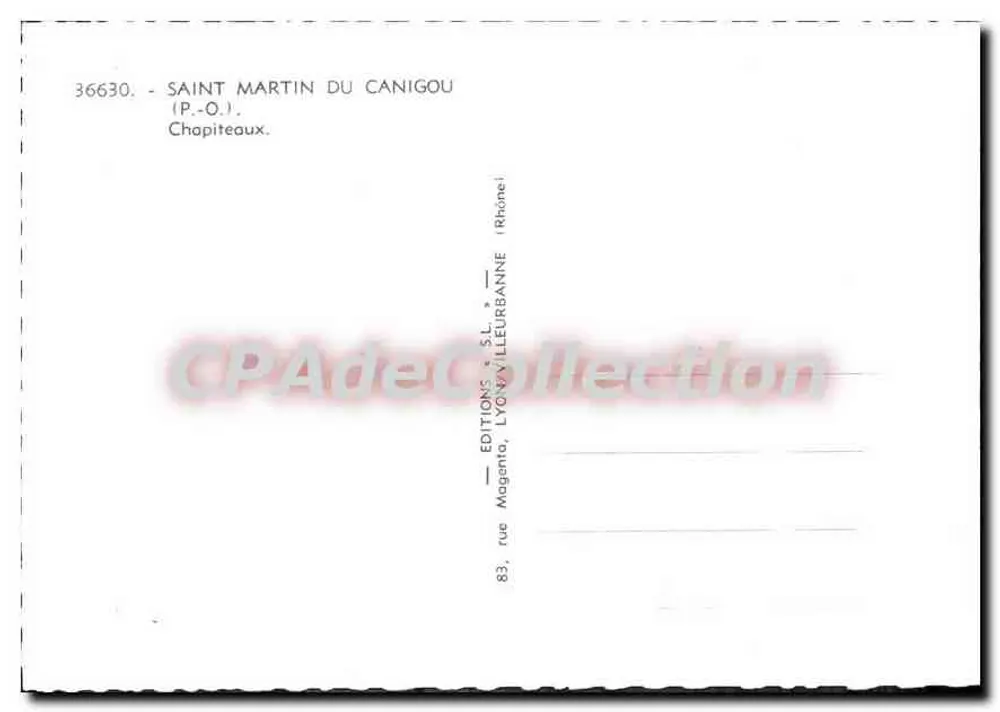 Saint Martin du Canigou — Capitais — Éditions Maganta, Lyon - Verso